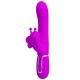PRETTY LOVE VIBRADOR RABBIT MULTIFUNCIaN 4 EN 1 MARIPOSA FUCSIA