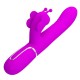 PRETTY LOVE VIBRADOR RABBIT MULTIFUNCIaN 4 EN 1 MARIPOSA FUCSIA
