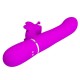 PRETTY LOVE VIBRADOR RABBIT MULTIFUNCIaN 4 EN 1 MARIPOSA FUCSIA