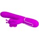 PRETTY LOVE VIBRADOR RABBIT MULTIFUNCIaN 4 EN 1 MARIPOSA FUCSIA