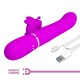 PRETTY LOVE VIBRADOR RABBIT MULTIFUNCIaN 4 EN 1 MARIPOSA FUCSIA