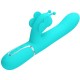PRETTY LOVE VIBRADOR RABBIT MULTIFUNCIaN 4 EN 1 MARIPOSA VERDE AGUA