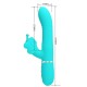 PRETTY LOVE VIBRADOR RABBIT MULTIFUNCIaN 4 EN 1 MARIPOSA VERDE AGUA