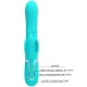 PRETTY LOVE VIBRADOR RABBIT MULTIFUNCIaN 4 EN 1 MARIPOSA VERDE AGUA