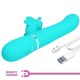 PRETTY LOVE VIBRADOR RABBIT MULTIFUNCIaN 4 EN 1 MARIPOSA VERDE AGUA