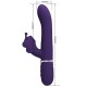 PRETTY LOVE VIBRADOR RABBIT MULTIFUNCIaN 4 EN 1 MARIPOSA MORADO