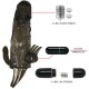 BAILE BRAVE MAN FUNDA PENE ANAL Y CLITORIS VIBRADOR 165 CM NEGRO