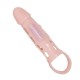 BAILE FUNDA EXTENSORA PENE CON VIBRACION Y STRAP NATURAL 135 CM