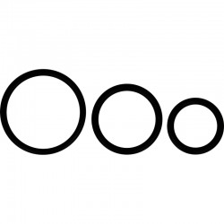 OHMAMA SET 3 ANILLOS DE SILICONA NEGRO