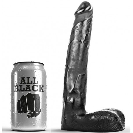 ALL BLACK DILDO REALISTICO 21 CM