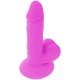DIVERSIA DILDO FLEXIBLE CON VIBRACION MORADO 17 CM O 33 CM