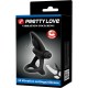 PRETTY LOVE ANILLO VIBRADOR 10 VIBRACIONES SILICONA NEGRO