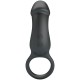 PRETTY LOVE TRAE ANILLO VIBRADOR CON ESTIMULADOR NEGRO