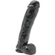 GET REAL DILDO 28 CM CON TESTICULOS NEGRO