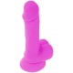 DIVERSIA DILDO FLEXIBLE CON VIBRACION LILA 205 CM O 42 CM