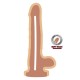 GET REAL DUAL DENSITY DILDO 12 CM CON TESTICULOS NATURAL