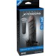 FANTASY X TENSIONS EXTENSION PARA EL PENE CON VIBRADOR REAL FEEL 2 NEGRO