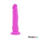DIVERSIA DILDO FLEXIBLE CON VIBRACION LILA 21 CM O 49 CM