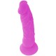 DIVERSIA DILDO FLEXIBLE CON VIBRACION LILA 21 CM O 49 CM
