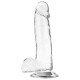 X RAY CLEAR DILDO REALISTA TRANSPARENTE 20 CM O 45 CM