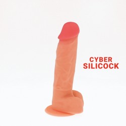 CYBER SILICOCK - OLIVER REALÃSTICO SILICONA LÃQUIDA 19 CM -O- 3.9 CM