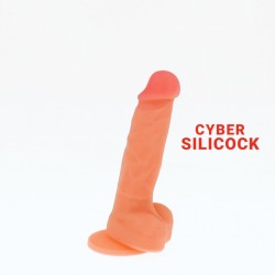 CYBER SILICOCK - ANSEL REALÃSTICO SILICONA LÃQUIDA 15.5 CM -O- 2.9 CM