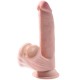 KING COCK PLUS 3D DILDO SWINGING BALLS 245 CM NATURAL