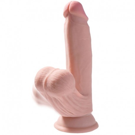 KING COCK PLUS 3D DILDO SWINGING BALLS 152 CM NATURAL