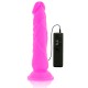 DIVERSIA DILDO FLEXIBLE CON VIBRACION LILA 21 CM O 49 CM