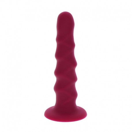 GET REAL RIBBED DONG 12 CM ROJO