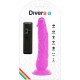 DIVERSIA DILDO FLEXIBLE CON VIBRACION LILA 21 CM O 49 CM