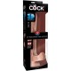KING COCK PENE REALISTICO 3D CON TESTICULOS 248 CM NATURAL