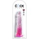 KING COCK CLEAR PENE REALISTICO 197 CM ROSA