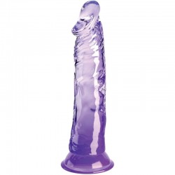 KING COCK CLEAR PENE REALISTICO 197 CM MORADO
