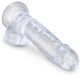 KING COCK CLEAR PENE REALISTICO CON TESTICULOS 152 CM TRANSPARENTE