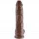 KING COCK 10 PENE REALISTICO MARRON 265 CM