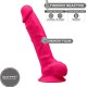 SILEXD MODELO 1 PENE REALISTICO SILICONA PREMIUM SILEXPAN FUCSIA 23 CM