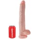 KING COCK PENE CON TESTICULOS 356 CM COLOR NATURAL