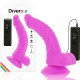DIVERSIA DILDO FLEXIBLE CON VIBRACION LILA 215 CM O 45 CM