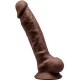 SILEXD MODELO 1 PENE REALISTICO SILICONA PREMIUM SILEXPAN MARRON 175 CM