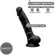 SILEXD MODELO 1 PENE REALISTICO SILICONA PREMIUM SILEXPAN NEGRO 175 CM