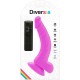 DIVERSIA DILDO FLEXIBLE CON VIBRACION LILA 215 CM O 45 CM