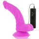 DIVERSIA DILDO FLEXIBLE CON VIBRACION LILA 215 CM O 45 CM