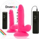 DIVERSIA DILDO FLEXIBLE CON VIBRACION ROSA 17 CM O 33 CM