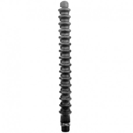 ALL BLACK MEGA RIPPLE DUCHA ANAL SILICONA 285 CM