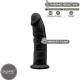 SILEXD MODELO 2 PENE REALISTICO SILICONA PREMIUM SILEXPAN NEGRO 15 CM