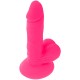 DIVERSIA DILDO FLEXIBLE CON VIBRACION ROSA 17 CM O 33 CM