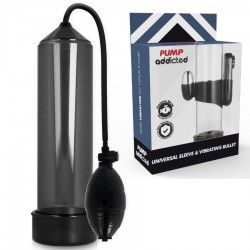 PUMP ADDICTED - BOMBA ERECCIÃN RX3 NEGRO CON VIBRADOR