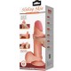 PRETTY LOVE SLIDING SKIN SERIES DILDO REALaSTICO CON VENTOSA PIEL DESLIZANTE NATURAL 205 CM