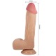 PRETTY LOVE SLIDING SKIN SERIES DILDO REALaSTICO CON VENTOSA PIEL DESLIZANTE NATURAL 234 CM